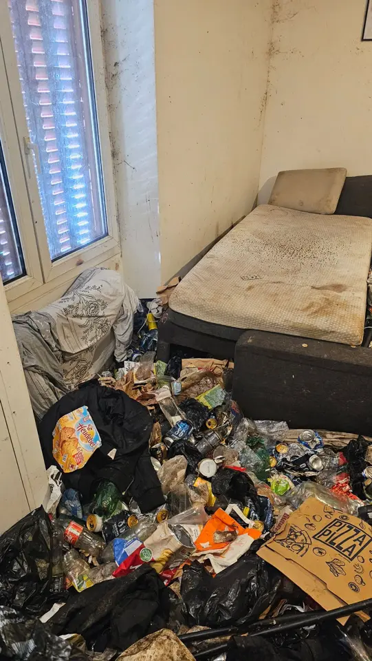Logement encombré avant l’intervention de nos équipes